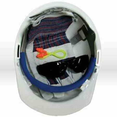 ERB Safety Kit, New Hire Kit Smoke, White Liberty Helment, eye protection ear plugs & work gloves 18532